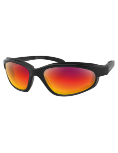 Fat Boy Sunglass Mat Blk Purple HD Red