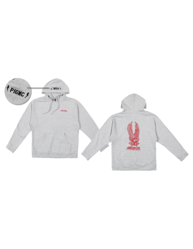 P16 Powerplant Eagle Hoodie Heather, Gray, P16 Powerplant Eagle Hoodie Heather, Gray M