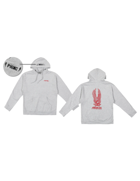 P16 Powerplant Eagle Hoodie Heather, Gray, P16 Powerplant Eagle Hoodie Heather, Gray XL