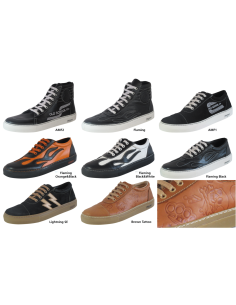 Euro Size: 44, UK Size: 9.5, US Size: 10, Brown Tattoo