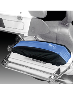 Hard saddle bag lid covers, sold in sets of 2, fits 2014-2023 Touring except 2023 CVO, Black/Blue