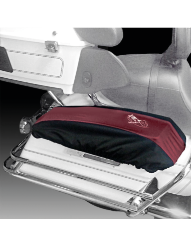 Hard saddle bag lid covers, sold in sets of 2, fits 2014-2023 Touring except 2023 CVO, Black/Burgundy
