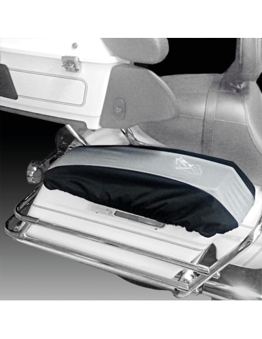 Hard saddle bag lid covers, sold in sets of 2, fits 2014-2023 Touring except 2023 CVO, Black/Grey
