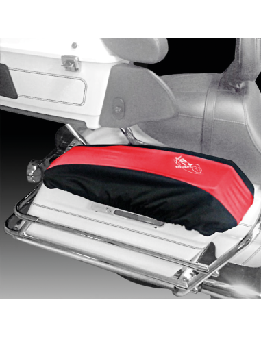 Hard saddle bag lid covers, sold in sets of 2, fits 2014-2023 Touring except 2023 CVO, Black/Red