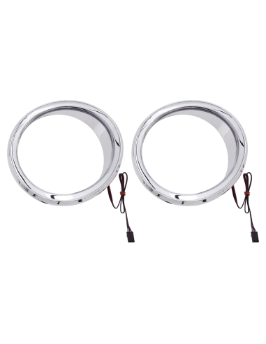 Multi-color LED chrome speaker accents