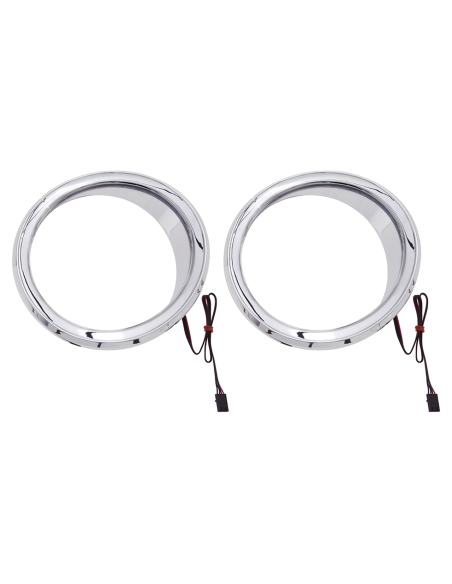 Multi-color LED chrome speaker accents